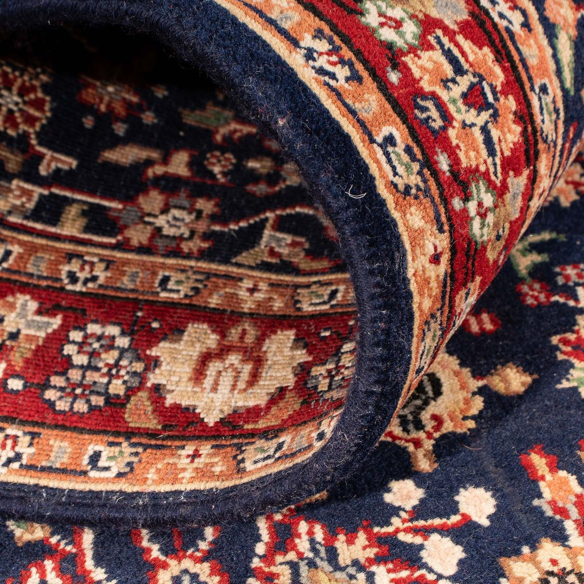 Biegacz Orientalny dywan - Indus - 170 x 85 cm - ciemnoniebieski