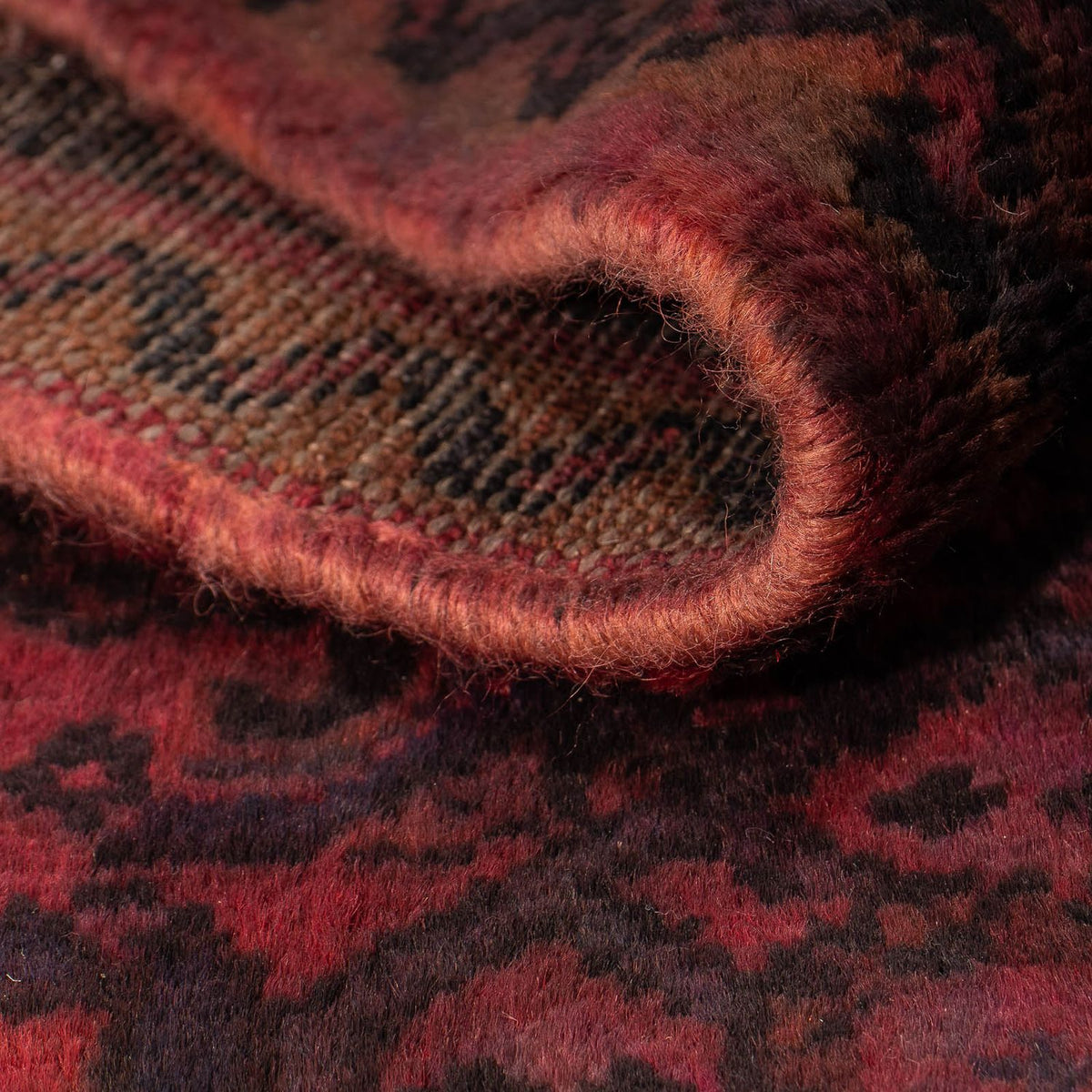 Perski dywan - Nomadyczny - 160 x 98 cm - ciemna czerwień