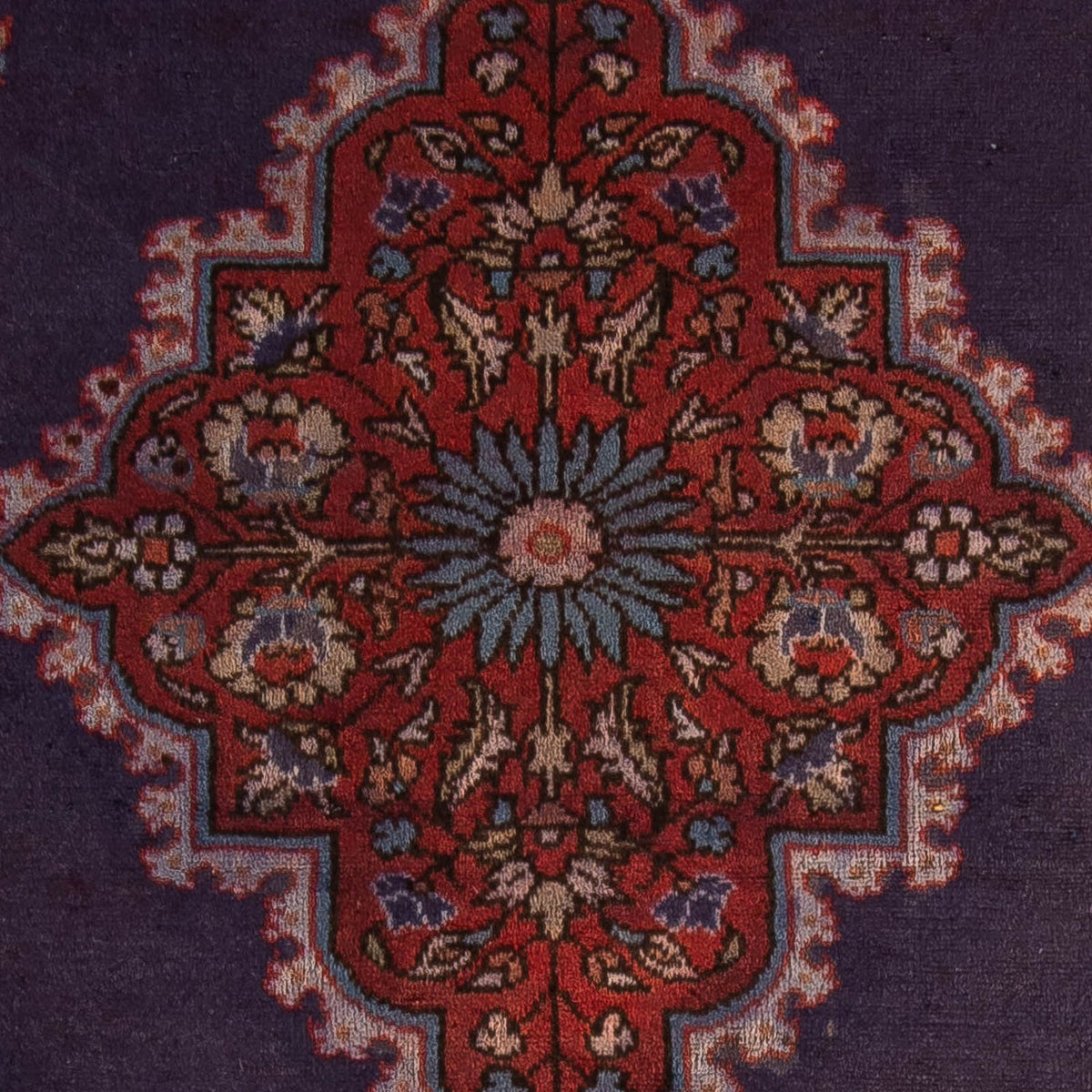 Perski dywan - Nomadyczny - 150 x 105 cm - ciemnoniebieski