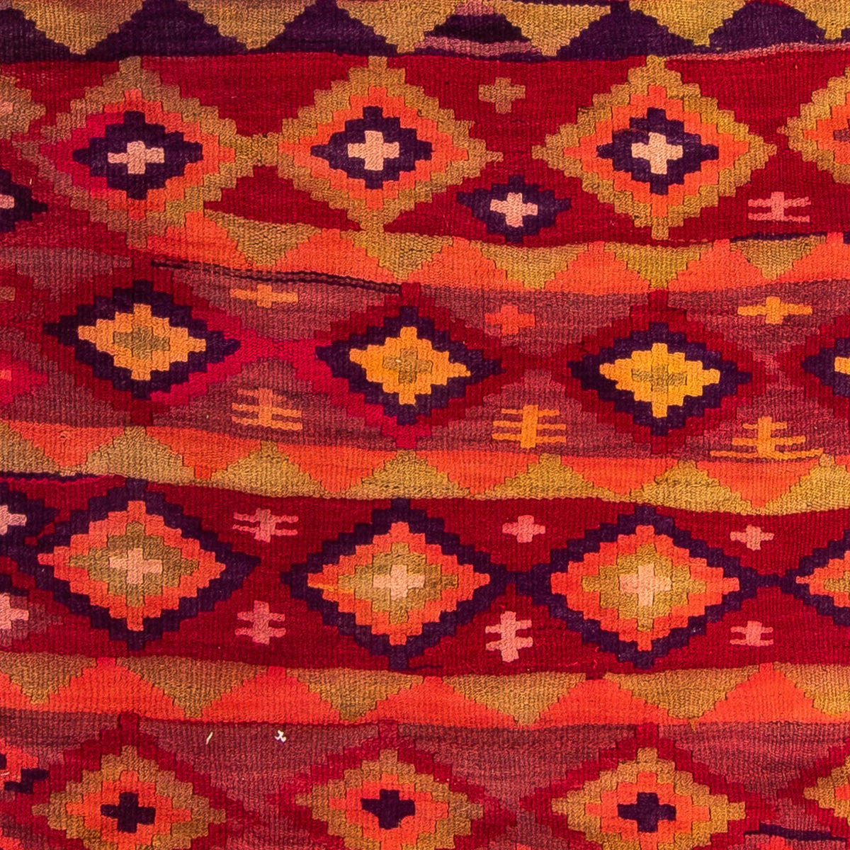 Biegacz Dywan Kelim - Stary - 285 x 145 cm - wielokolorowy