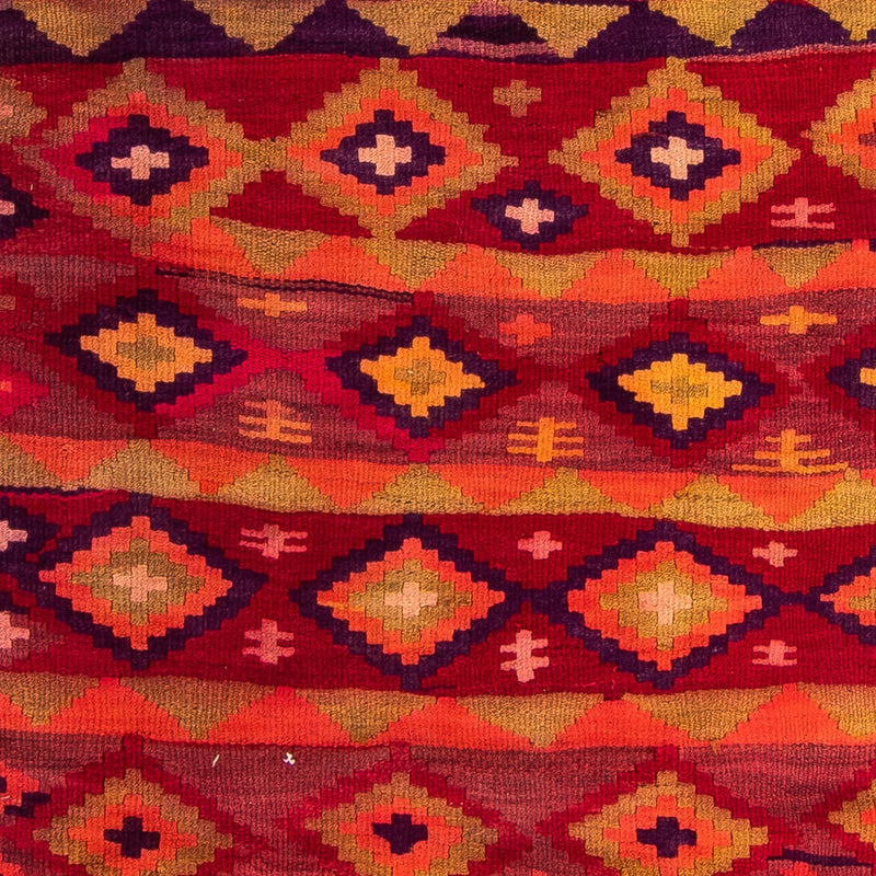 Biegacz Dywan Kelim - Stary - 285 x 145 cm - wielokolorowy