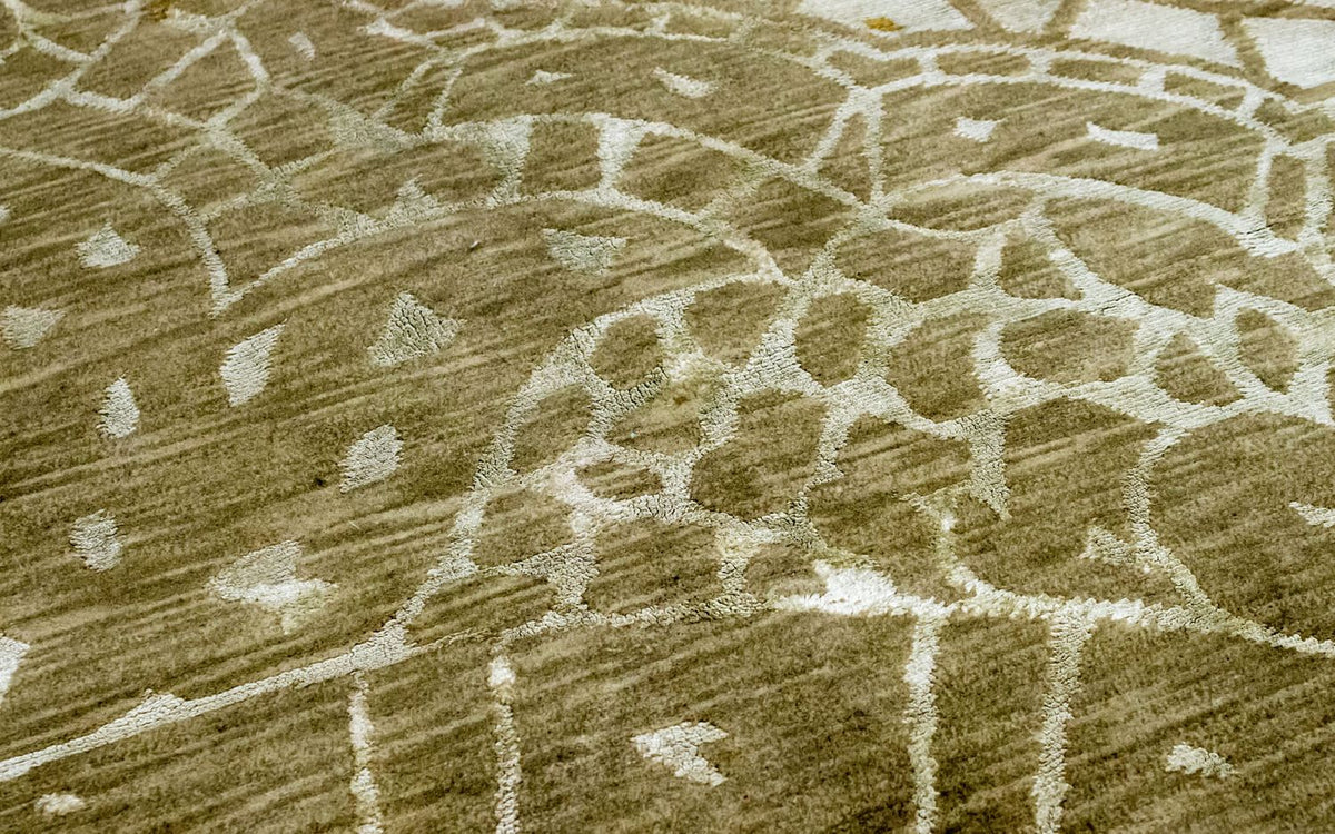 Dywan z Nepalu - 236 x 152 cm - brązowy