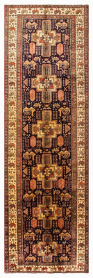 Biegacz Perski dywan - Nomadyczny - 326 x 98 cm - ciemnoniebieski