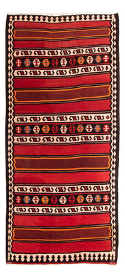 Biegacz Dywan Kelim - Stary - 330 x 150 cm - wielokolorowy