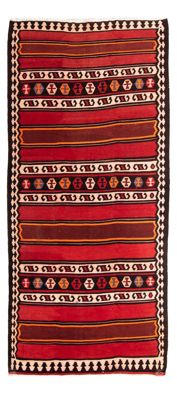 Biegacz Dywan Kelim - Stary - 330 x 150 cm - wielokolorowy