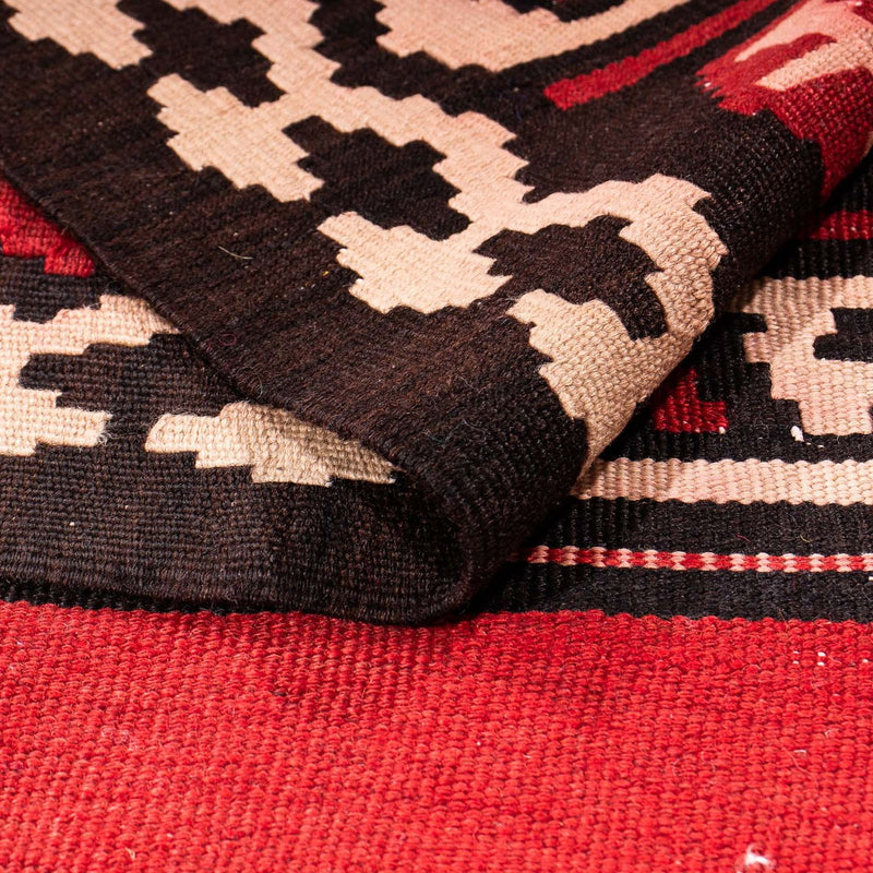 Biegacz Dywan Kelim - Stary - 330 x 150 cm - wielokolorowy