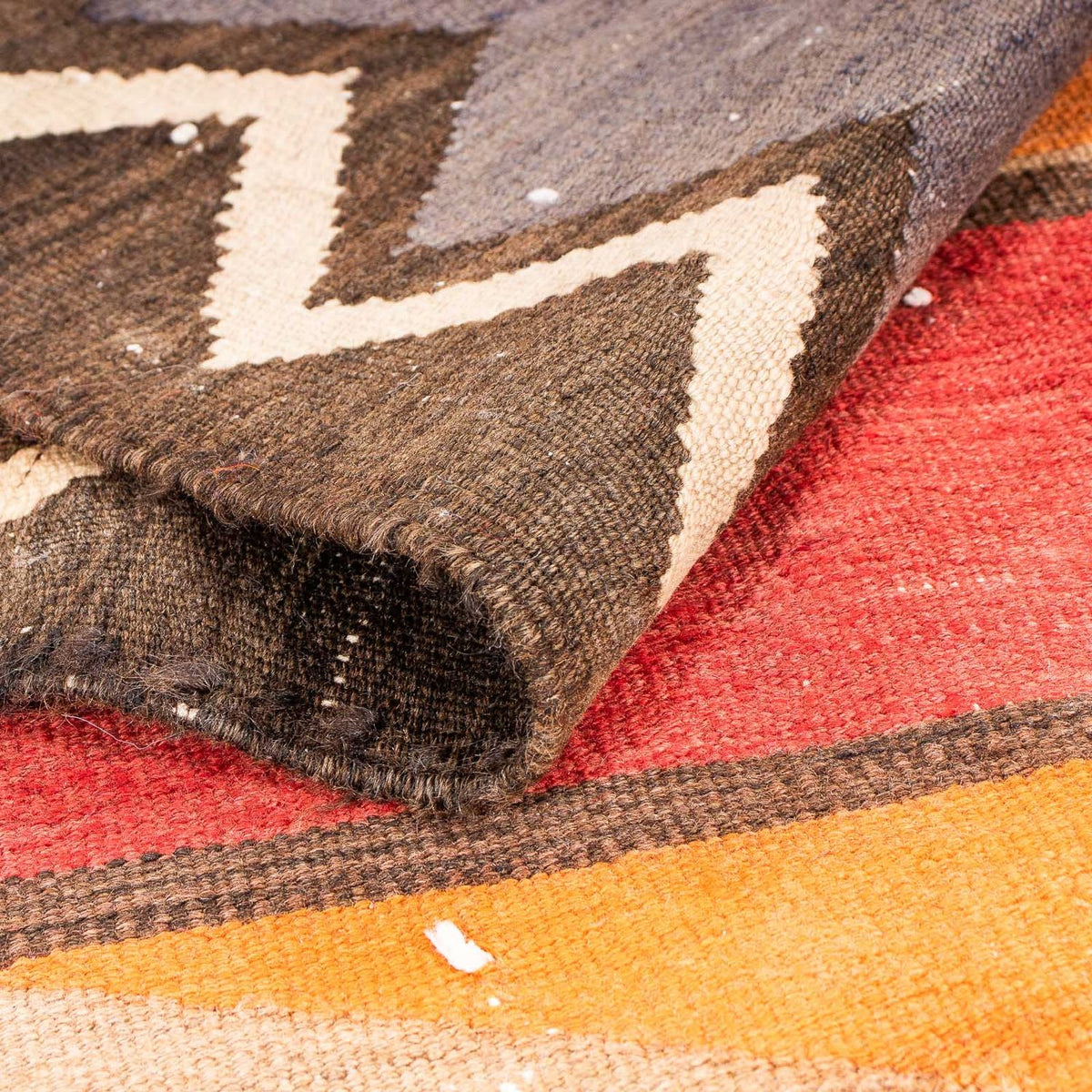 Dywan Kelim - Stary - 310 x 160 cm - wielokolorowy