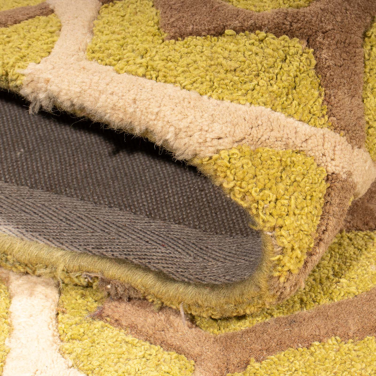 Dywan wełniany - 260 x 180 cm - żółty