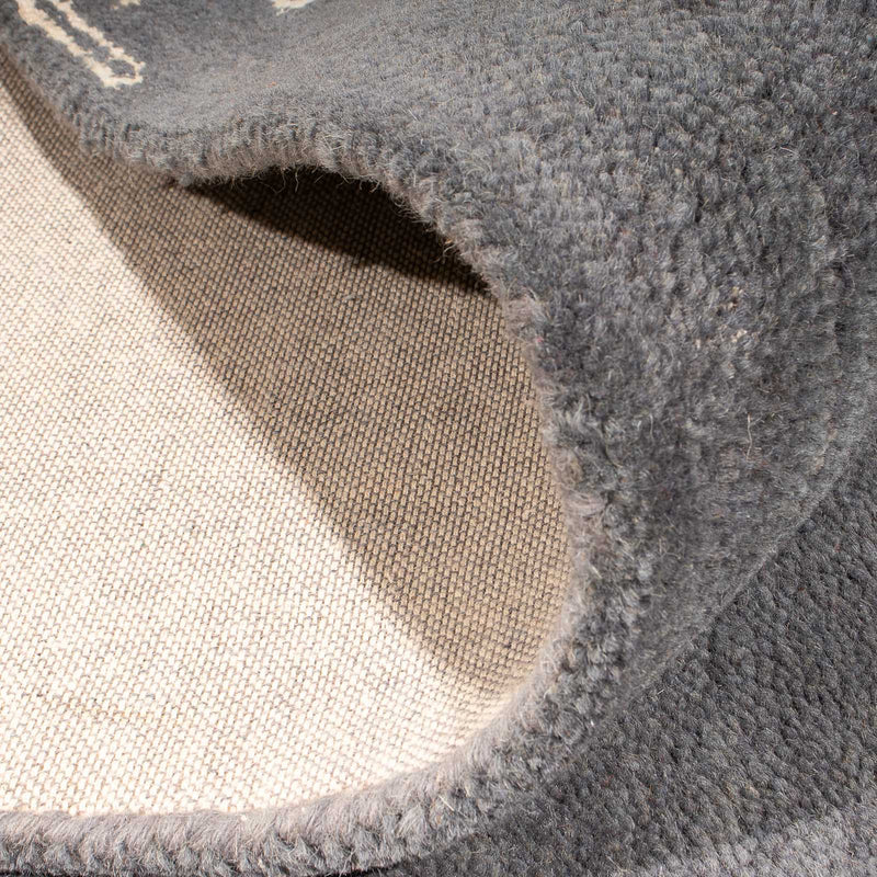 Designerski dywan - 244 x 151 cm - szary