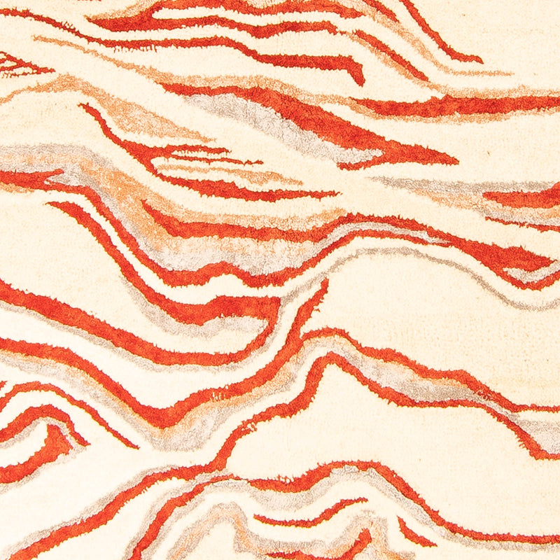 Designerski dywan - 244 x 151 cm - beżowy