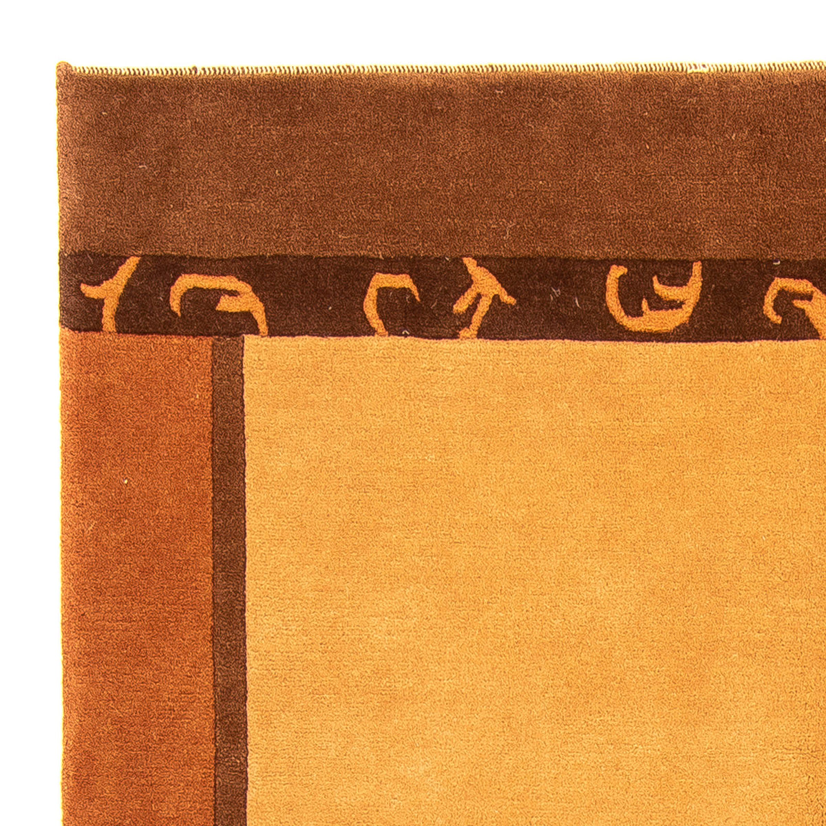 Dywan z Nepalu - 194 x 142 cm - brązowy