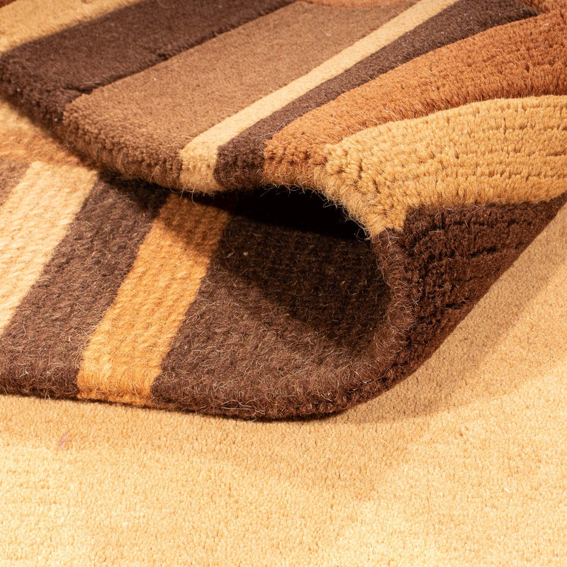 Dywan z Nepalu - 194 x 142 cm - brązowy