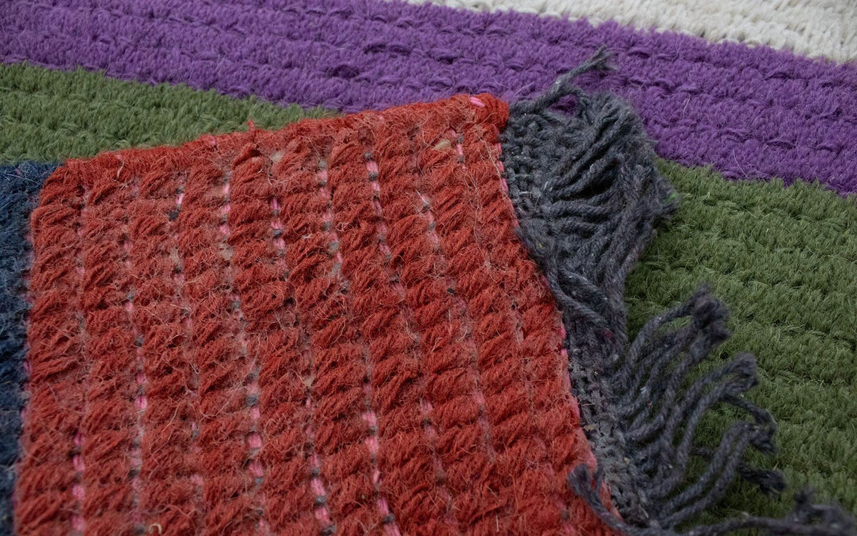 Dywan z Nepalu - 140 x 70 cm - wielokolorowy