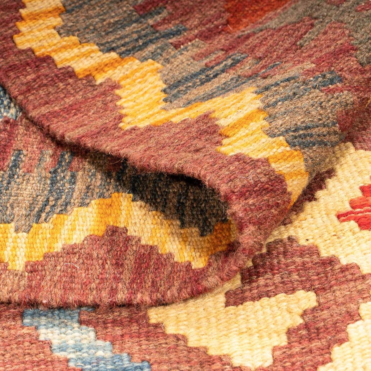 Dywan Kelim - Splash - 125 x 86 cm - brązowy