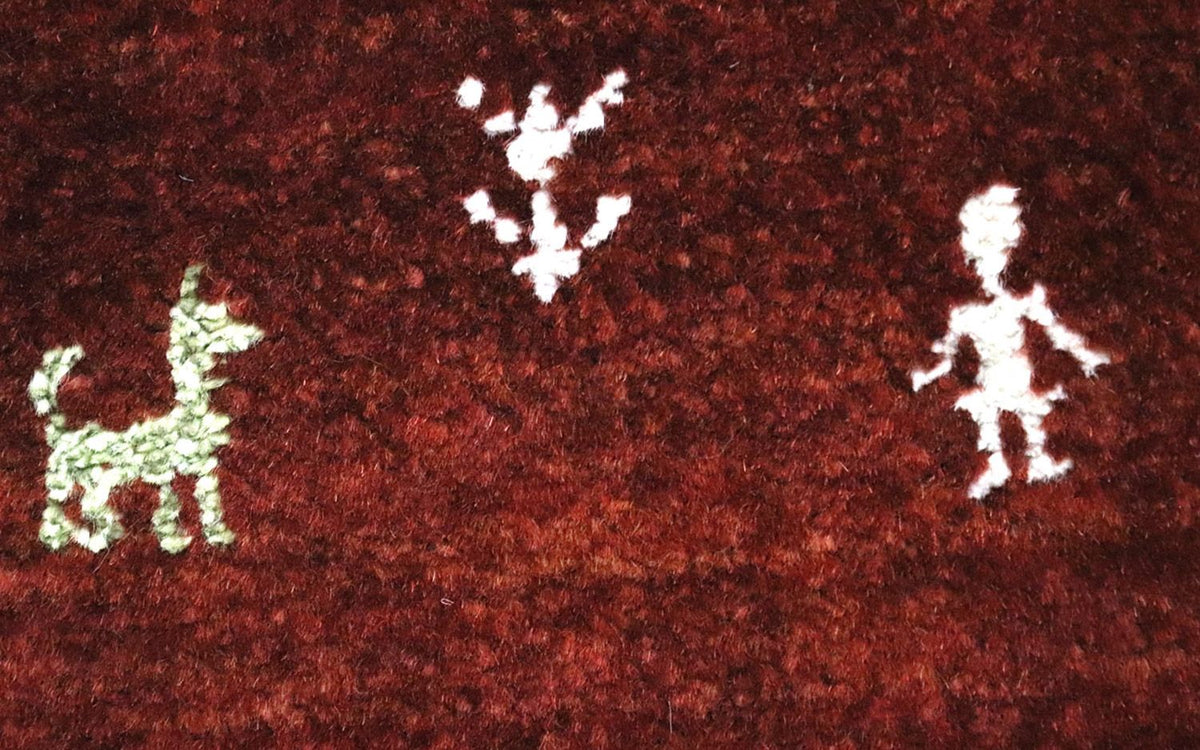 Biegacz Dywan Gabbeh - Loribaft Perski - 280 x 81 cm - brązowy