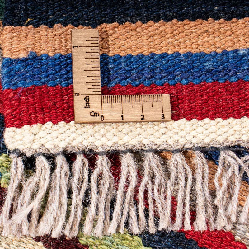 Dywan Kelim - modny - 206 x 148 cm - wielokolorowy