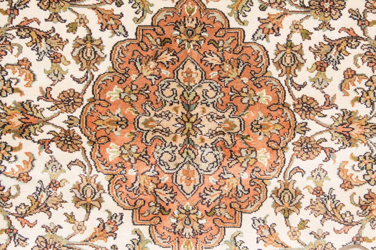 Jedwabny dywan - Kashmir Silk - 160 x 95 cm - beżowy