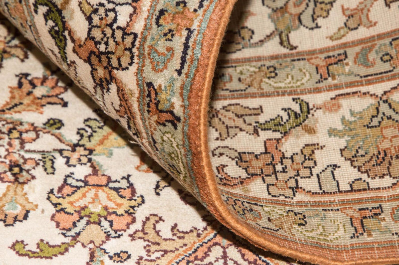 Jedwabny dywan - Kashmir Silk - 160 x 95 cm - beżowy