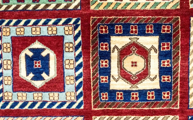 Dywan Gabbeh - Loribaft Perski - 303 x 197 cm - wielokolorowy