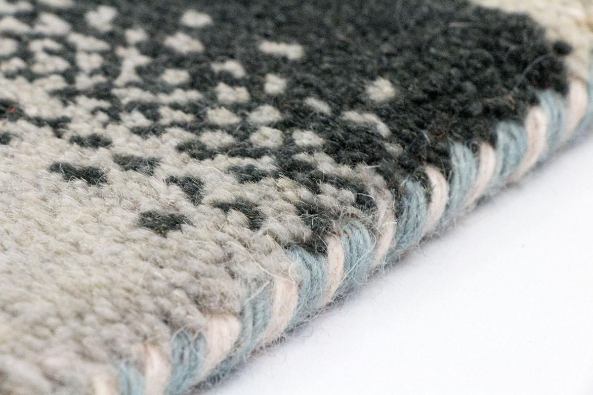 Dywan Gabbeh - Indus - 141 x 72 cm - srebrny