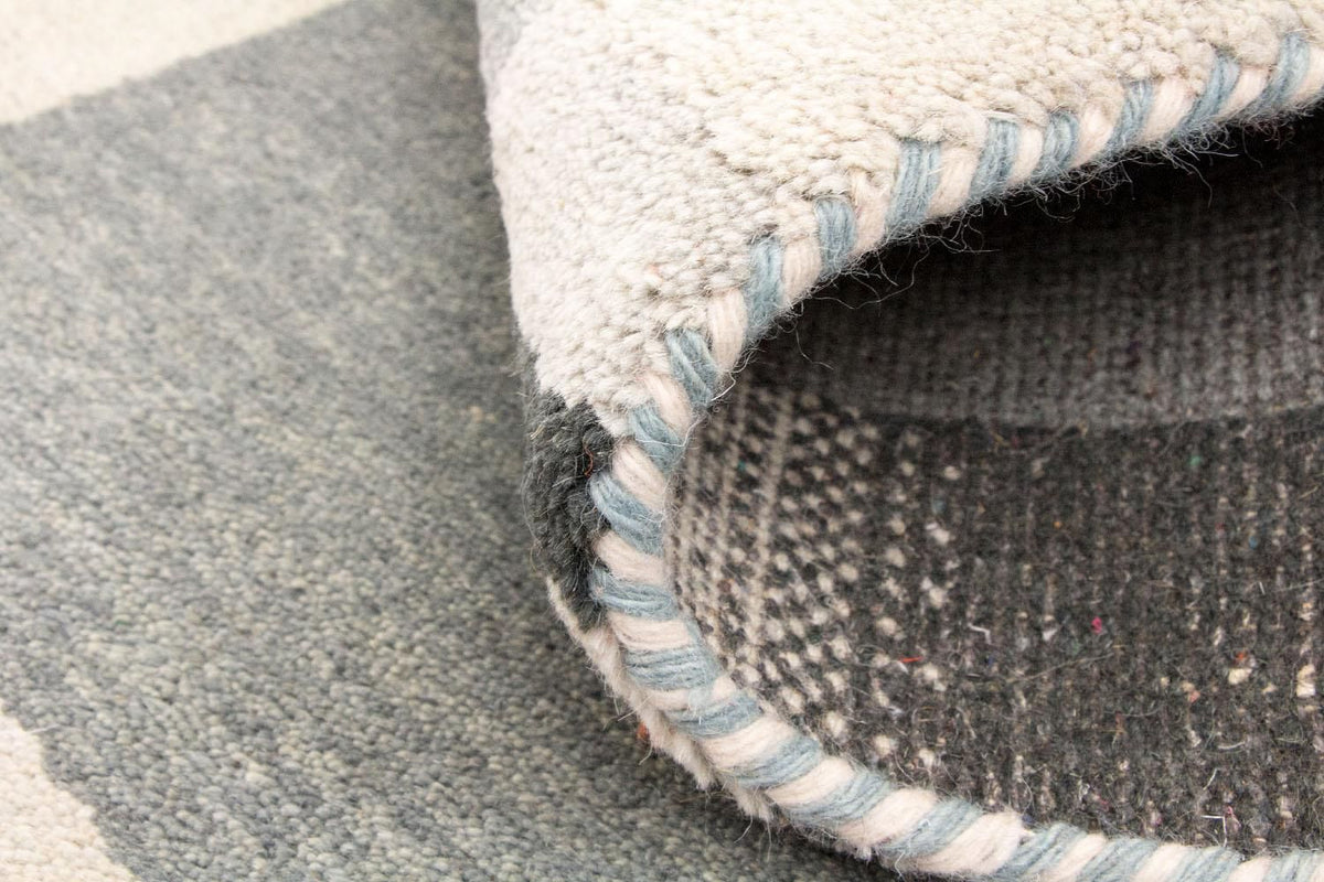 Dywan Gabbeh - Indus - 141 x 72 cm - srebrny