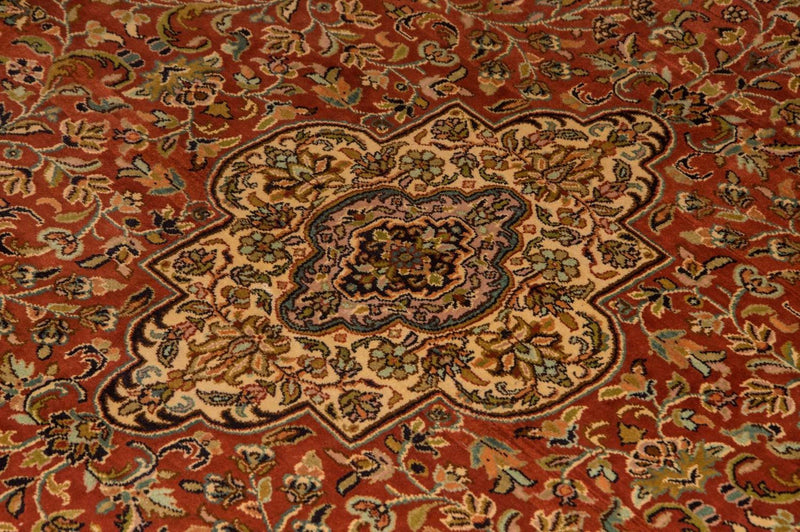 Jedwabny dywan - Kashmir Silk - 244 x 168 cm - pomarańczowy
