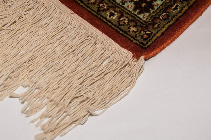 Jedwabny dywan - Kashmir Silk - 244 x 168 cm - pomarańczowy