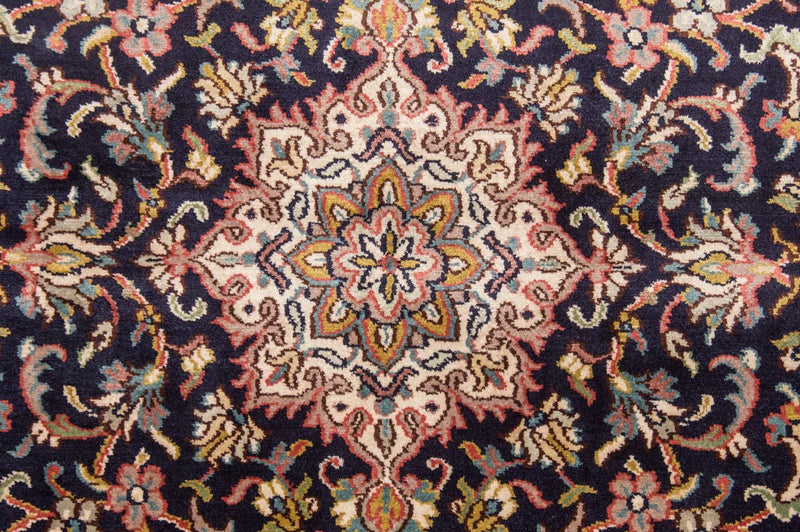 Jedwabny dywan - Kashmir Silk - 150 x 93 cm - ciemnoniebieski