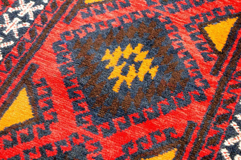 Dywan beludżycki - 136 x 76 cm - czerwony