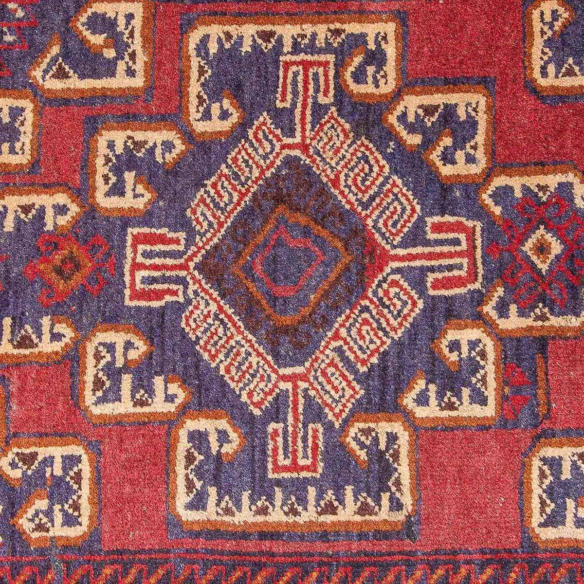 Dywan beludżycki - 147 x 82 cm - niebieski