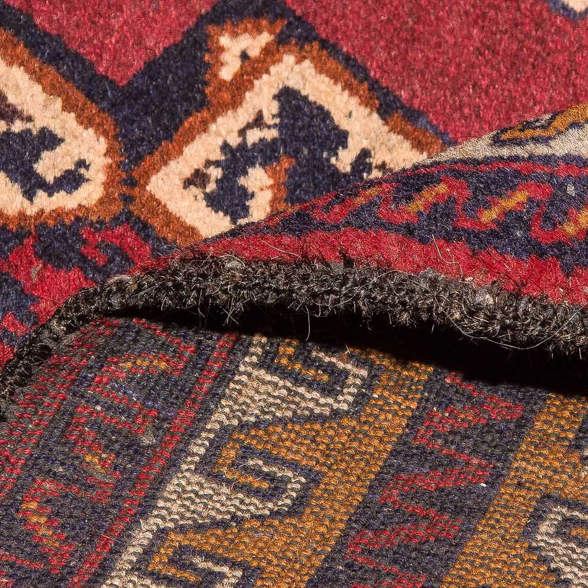 Dywan beludżycki - 147 x 82 cm - niebieski