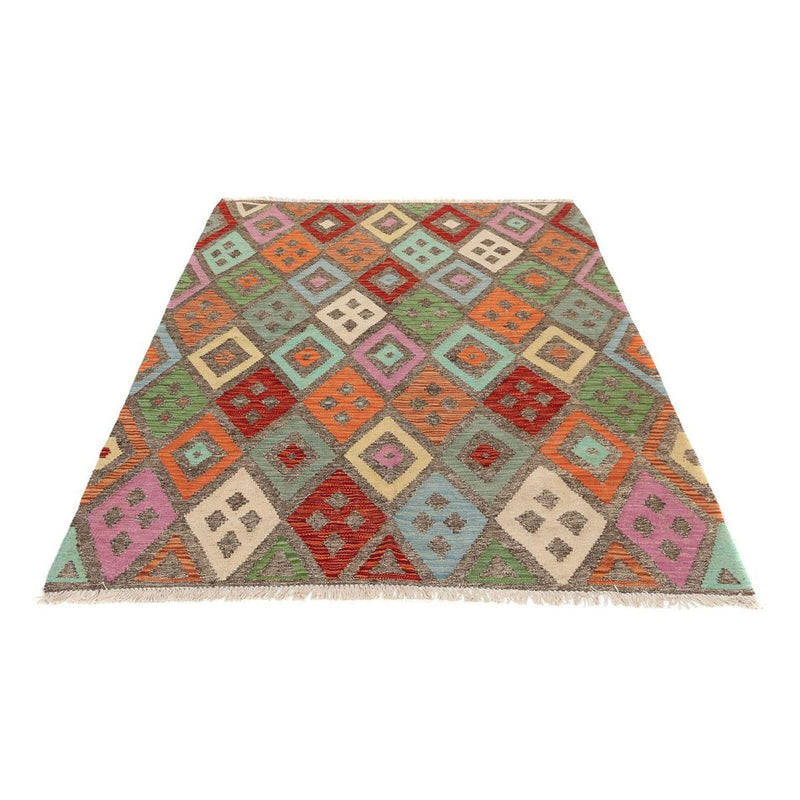 Dywan Kelim - Splash - 194 x 151 cm - wielokolorowy