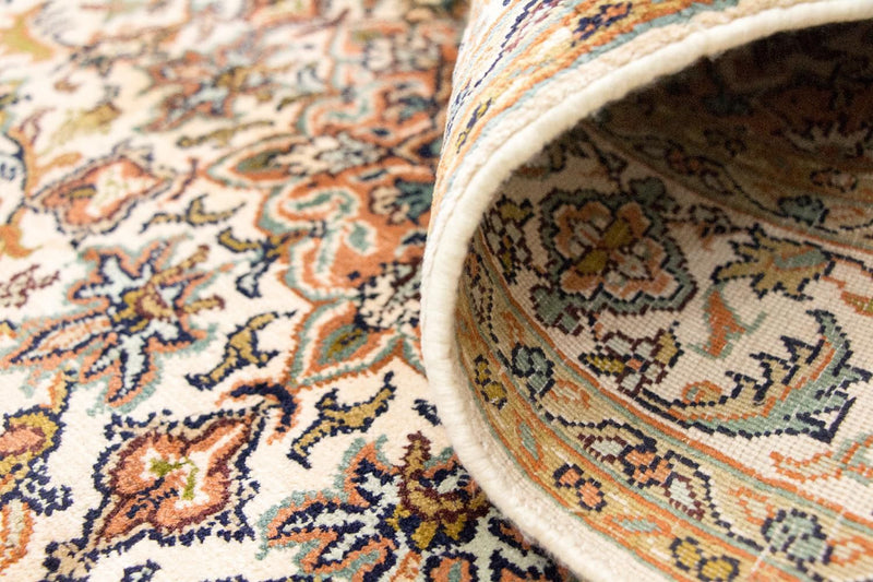 Jedwabny dywan - Kashmir Silk - 149 x 89 cm - beżowy