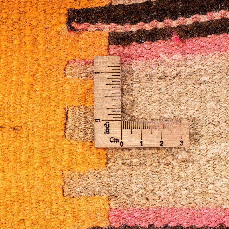 Biegacz Dywan Kelim - Stary - 340 x 150 cm - wielokolorowy