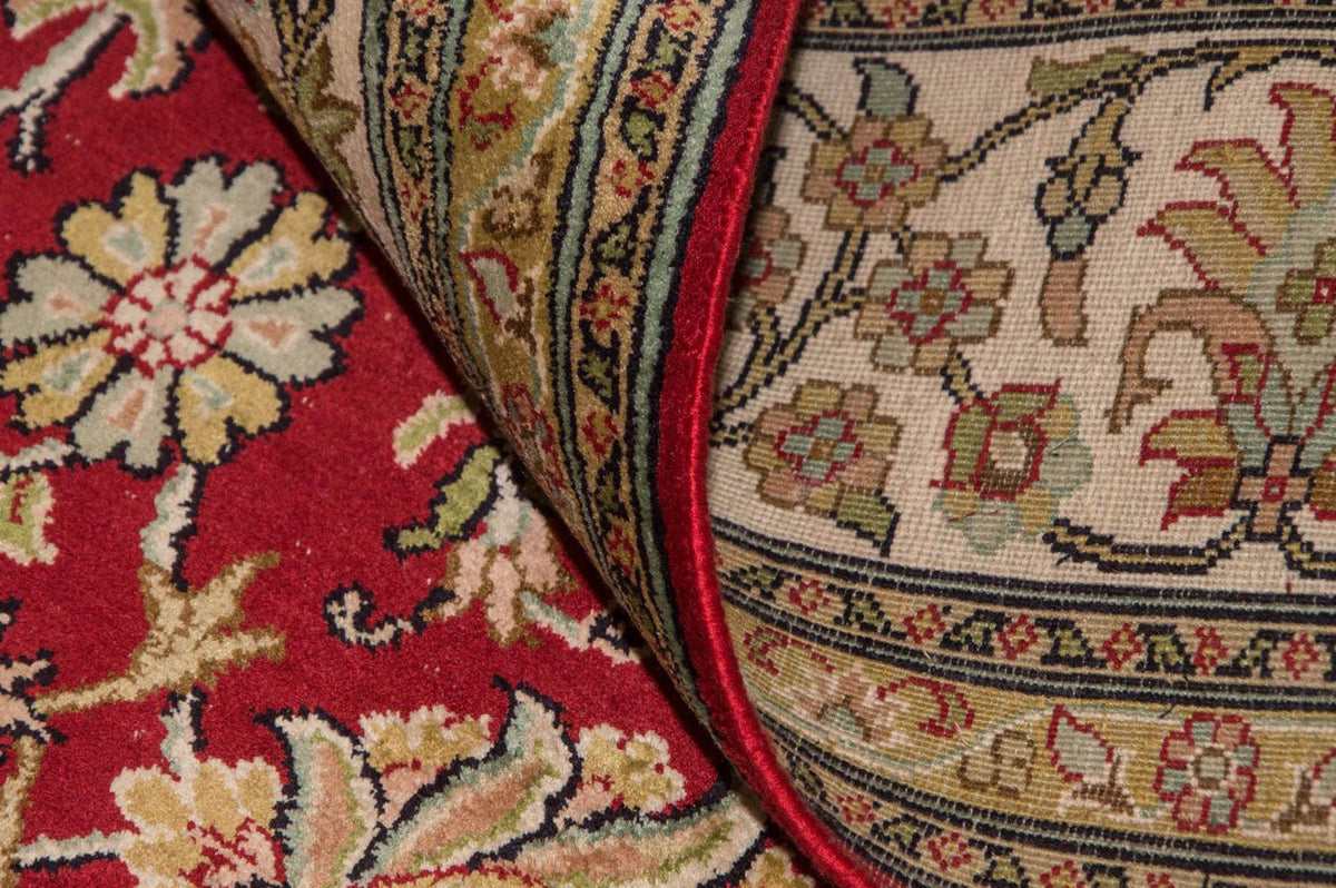 Jedwabny dywan - Kashmir Silk - 214 x 150 cm - czerwony