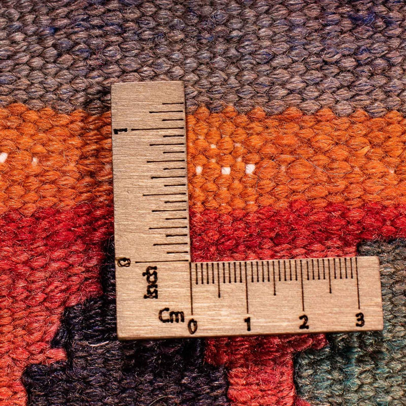 Biegacz Dywan Kelim - Stary - 350 x 135 cm - wielokolorowy