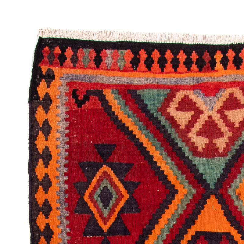 Biegacz Dywan Kelim - Stary - 350 x 135 cm - wielokolorowy