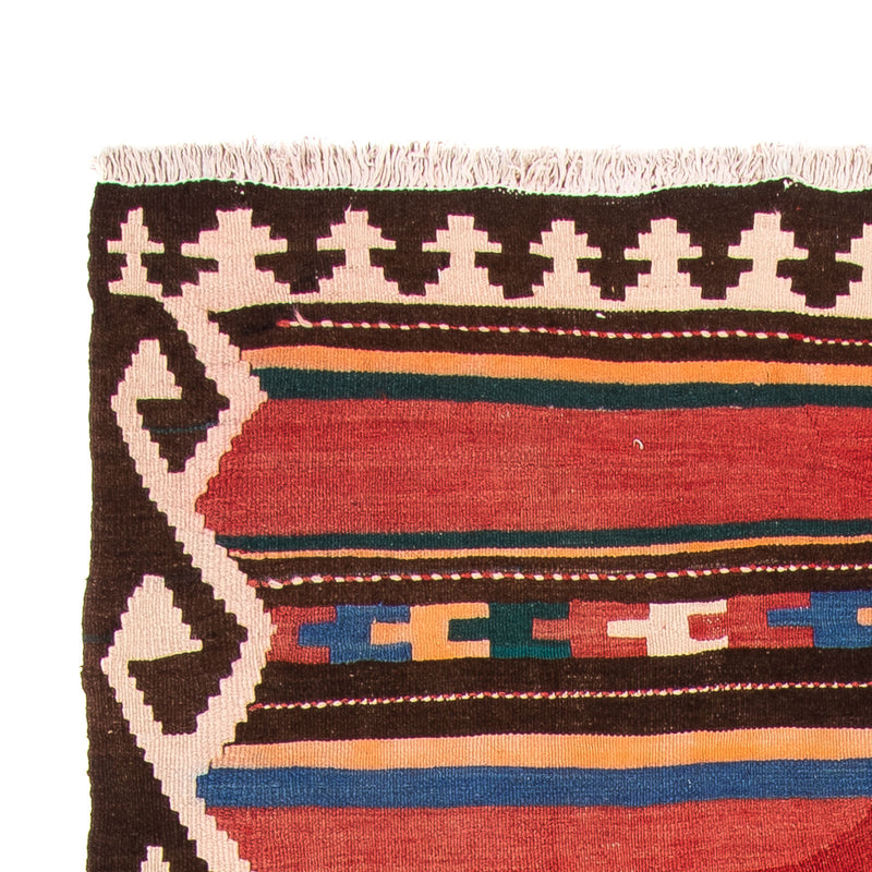 Biegacz Dywan Kelim - Stary - 315 x 150 cm - wielokolorowy