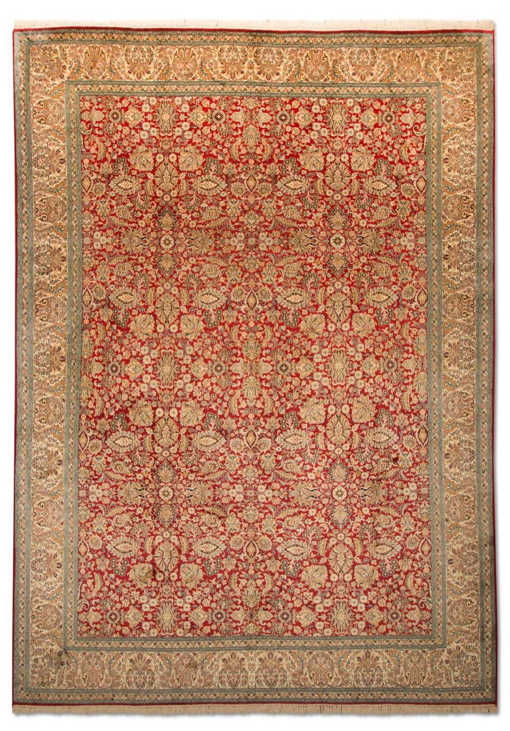 Jedwabny dywan - Kashmir Silk - 311 x 211 cm - czerwony