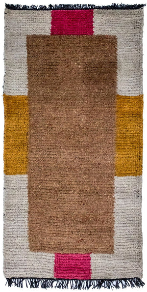 Dywan z Nepalu - 140 x 70 cm - wielokolorowy