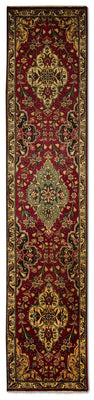 Biegacz Dywan perski - Tabriz - 385 x 73 cm - czerwony