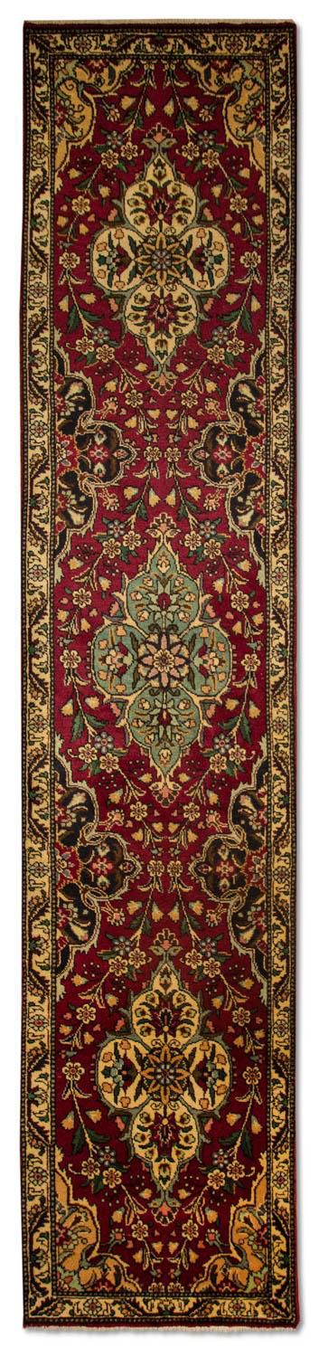 Biegacz Dywan perski - Tabriz - 385 x 73 cm - czerwony