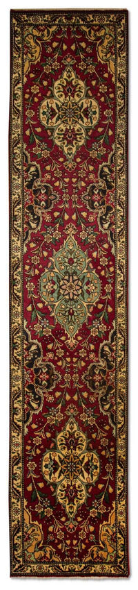 Biegacz Dywan perski - Tabriz - 385 x 73 cm - czerwony