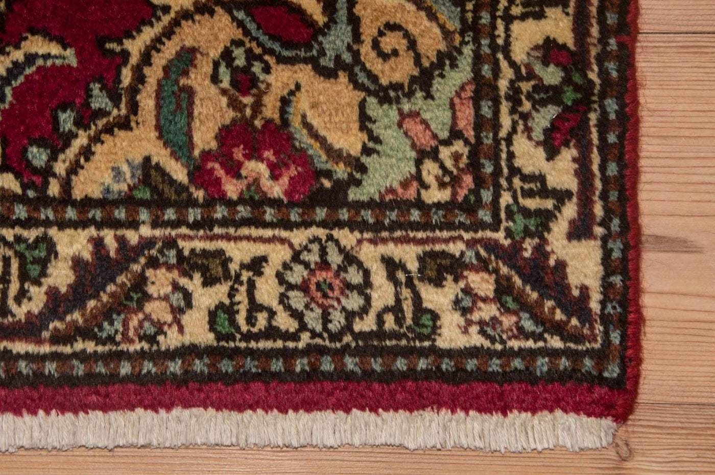 Biegacz Dywan perski - Tabriz - 385 x 73 cm - czerwony