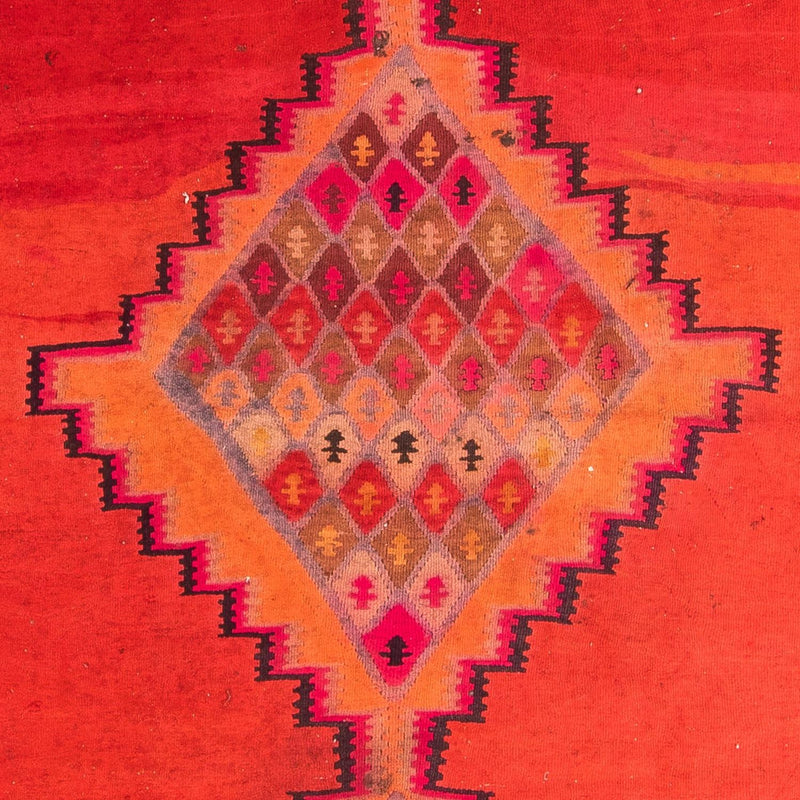 Biegacz Dywan Kelim - Stary - 380 x 180 cm - wielokolorowy