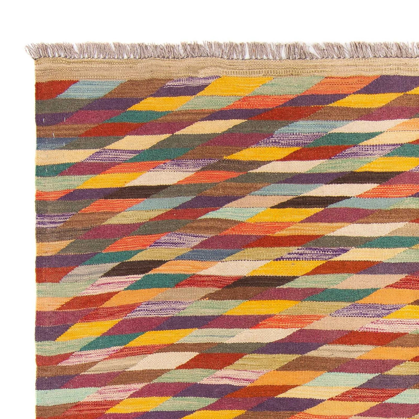 Nowoczesny kilim Dywan 215x166cm - Dywan wełniany