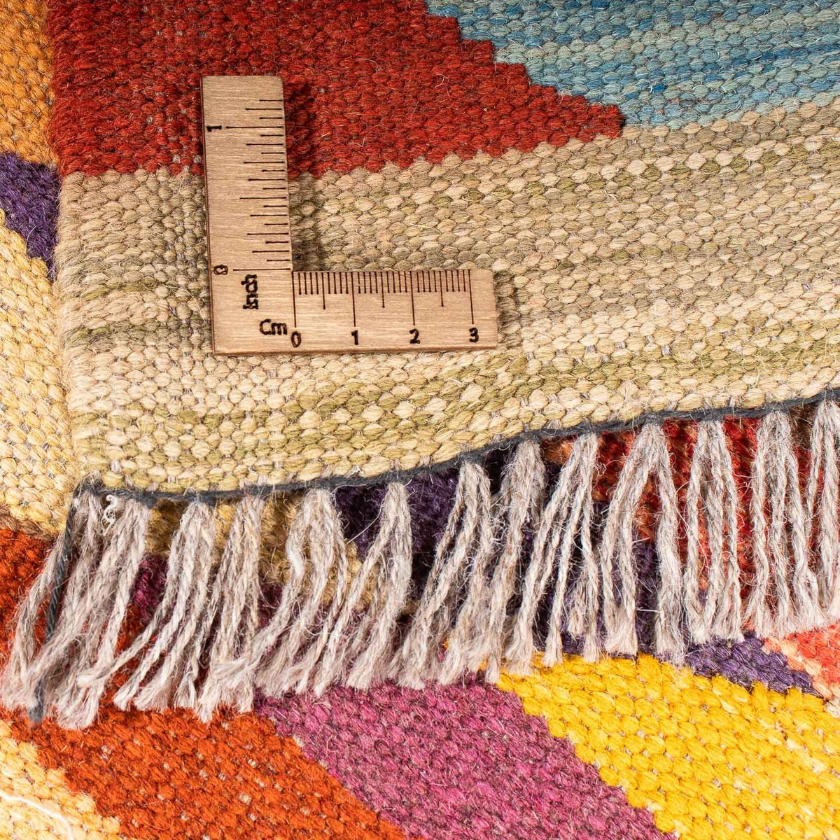 Dywan Kelim - modny - 215 x 166 cm - wielokolorowy