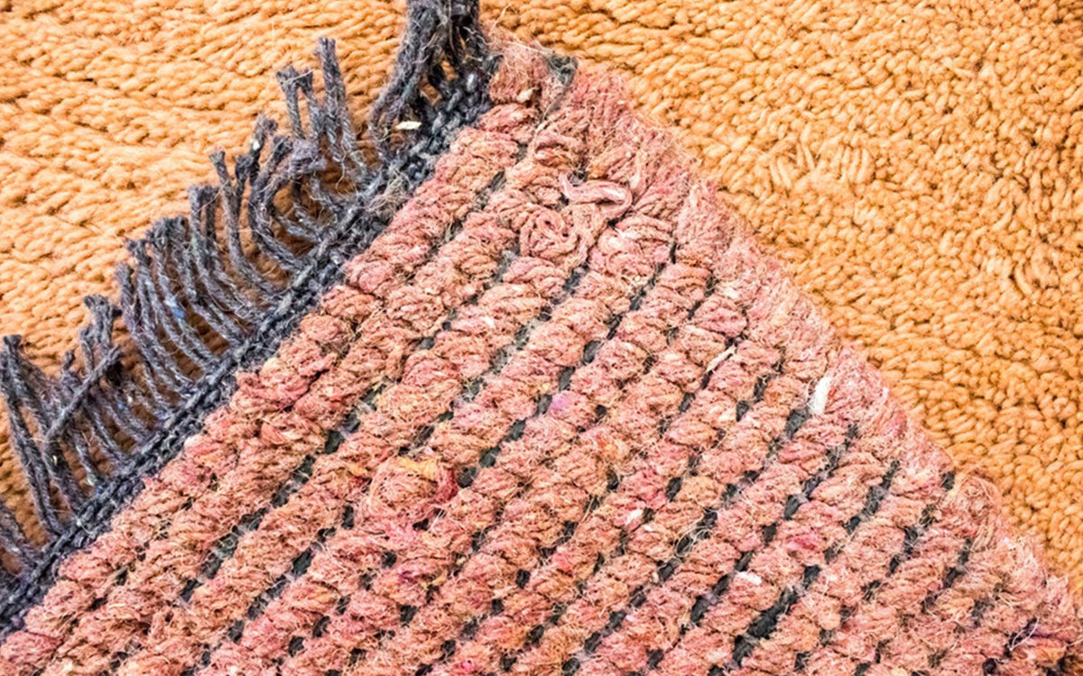 Dywan z Nepalu - 140 x 70 cm - pomarańczowy