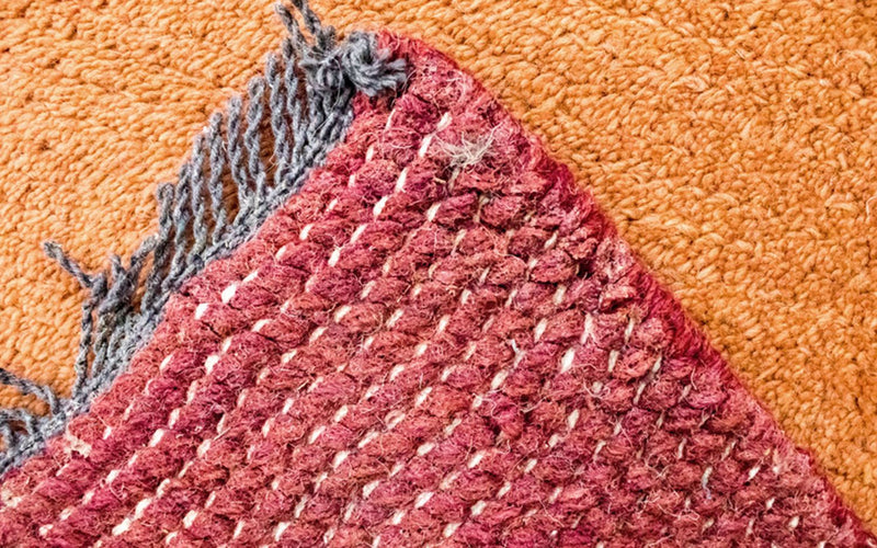 Dywan z Nepalu - 140 x 70 cm - pomarańczowy