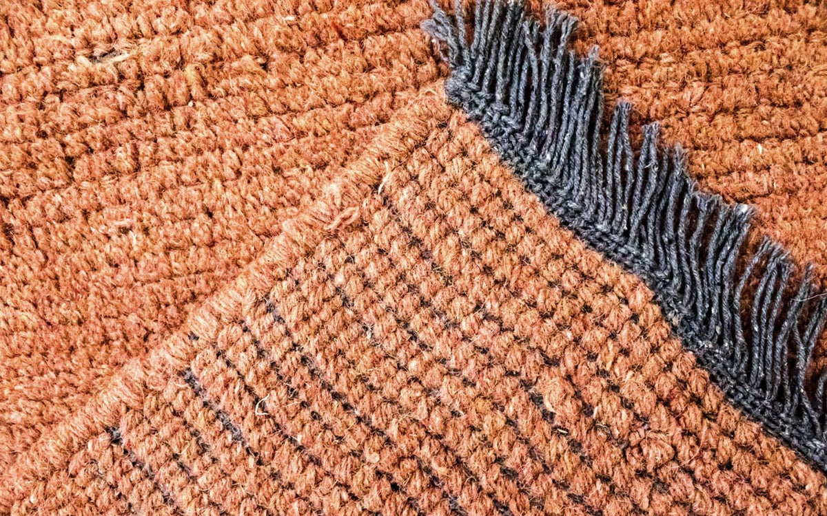 Dywan z Nepalu - 140 x 70 cm - brązowy